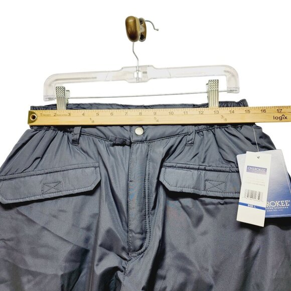 Cherokee Mens Insulated Snow Pants SZ Large Waterproof Outdoor Winter Wear blue - Picture 9 of 12